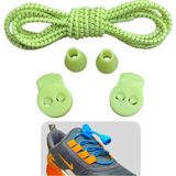 Mawrond Yuvarlak, Akıllı, Kilitle, Tak-Bırak, Elastik Bot, Spor Ayakkabı Bağcığı, 100 Cm, 1 Çift - Neon Yeşili