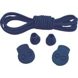 Mawrond Yuvarlak, Düz Çok Koyu Lacivert Renkte, Akıllı, Kilitle, Tak-Bırak, Elastik Bot, Spor Ayakkabı Bağcığı, 100 Cm, 1 Çift - Lacivert - Lacivert