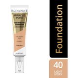 Max Factor Light Ivory No: 40 Miracle Pure Fondöten SPF 30 Pürüzsüz Bitiriş ve Cilt Bakımı