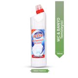 Max Icon WC Temizleyici, Çam Kokulu, 750 ml, Yoğun Jel Form, Güçlü Kireç ve Kir Çözücü, Ekstra Hijyen
