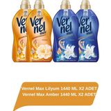 Max Lilyum 1440 ML X2 ADET + Vernel Max Amber 1440 ML X2 ADET - 6 lt