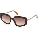Max Mara 0069 50F 55 Kadın Güneş Gözlüğü - Kahverengi