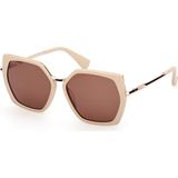Max Mara 0136 25E 56 Kadın Güneş Gözlüğü - Krem