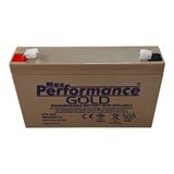 Max Performance Gold 6V 7.2Ah Bakımsız Kuru Akü (VRLA/AGM, Non-Spillable)