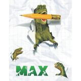 Max: Personalized Dinosaur Sketchbook For Boys. 8.5"X11" 110 Pages. Doodle, Draw, Sketch, Create, Dino!