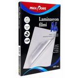 max point Laminasyon Filmi Parlak A4 100 Micron 100'lü
