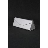 Max Polo Özel Tasarım Mıknatıslı Deri Gözlük Kutusu Gri MXPKILIFR04