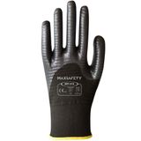 Max Safety NIT-310-8 No:8 3/4 Nitril Polyester Tırtıklı Kaplı Eldiven