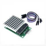 MAX7219 Nokta Led Matris Modül Dot Matrix 5V Ortak Katot 8x8 64 Nokta Led Ekran Saat Seri Haberleşme Dijital Gösterge Display Alarm Rakam Zaman Grafik Panel Sıramatik