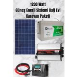 maxcam 1200 WATT TV, Aydınlatma Güneş Enerji Sistemi Paketi Bağ Evi Ve Karavan Solar Sistem
