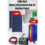 maxcam 2400 WATT TV, Buzdolabı, Aydınlatma İçin Güneş Enerji Sistemi Bağ Evi Ve Karavan Solar Sistem