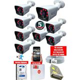 maxcam 8 Kameralı Güvenlik Kamerası Seti - Cepten Izleme - Fullhd - Gece Görüşlü - SONY - Su Geçirmez