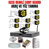 Maxcam 8 Kameralı Set - 5 Mp Sony Lens Gece Renkli Araç ve Yüz Tanımalı Ultra Hd Kamera Sistemi