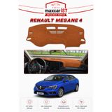 maxcarİST Renault Megane 4 Elegance Serisi Uyumlu Torpido Koruma Örtüsü/Kılıfı Taba