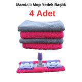 MaxClean Mandallı Mop Yedek Bez Başlık 4'lü