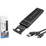 Maxdora Hadron HDX1768 SSD Kutu Type-C3.1 + Usb3.0 Nvme M2