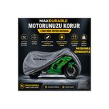 MaxDurable Arora Beatrix Motosiklet Brandası Su Geçirmez 4 Mevsim Boya Dostu Motor Brandası + TAŞIMA ÇANTALI