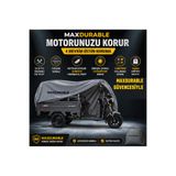 MaxDurable Arora Navara New Kasalı Motosiklet Brandası Su Geçirmez 4 Mevsim Boya Dostu Motor Brandası + TAŞIMA ÇANTALI