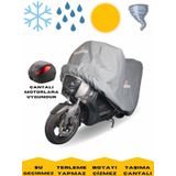MaxDurable Asya AS 125 T 15 Arka Çanta Uyumlu Su Geçirmez Motosiklet Brandası