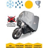 MaxDurable Bisan Santana 125 Çantasız Motorlara Uygun Su Geçirmez Motosiklet Brandası