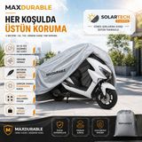 MaxDurable Harley-Davidson Low Rider S / St (Arka Çantalı Motorlar Için) Motosiklet Brandası Su Geçirmez Güneş Korumalı Branda + Çantalı