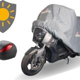MaxDurable Kanuni Seyhan 301 Arka Çantal Gri Sıvamalı Su Geçirmez Motor Brandası