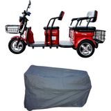 MaxDurable Kral Motor KR301 L Mira 3 Tekerlekli Elektrikli 3 Kişilik Motor Brandası Su Geçirmez Motosiklet Örtüsü - Gri