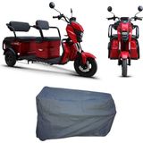 MaxDurable Kral Motor KR301 Mira 3 Tekerlekli Elektrikli 3 Kişilik Motor Brandası Su Geçirmez Motosiklet Örtüsü