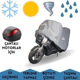 MaxDurable Motolux Ceo 110 EFI Uyumlu Arka Çantalı Motorlar İçin Brandası Su Geçirmez Motosiklet Örtüsü