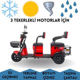 MaxDurable Stmax Elit 960 3 Tekerlekli 3 Kişilik Motor Brandası Su Geçirmez Motosiklet Örtüsü - Gri