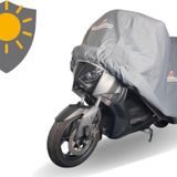 MaxDurable Sym Maxsym 600I Abs Arka Çantasız Gri Sıvamalı Su Geçirmez UV Korumalı Motor Brandası