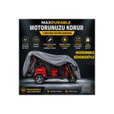 MaxDurable Volta Vm4 + 1500w 3 Tekerlekli 2 Kişilik Motosiklet Brandası Su Geçirmez 4 Mevsim Boya Dostu Motor Brandası + TAŞIMA ÇANTALI