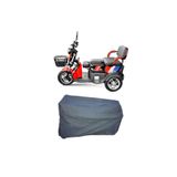 MaxDurable Yuki My Friend S Long Elektrikli Engelli Aracı Motosiklet Brandası Su Geçirmez 4 Mevsim Boya Dostu Motor Brandası + TAŞIMA ÇANTALI