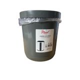 Maxel Çemberli Çöp Kovası, Gri, Plastik, Çember Aparatlı, Y-514 Model, Ev ve Ofis Kullanımı 21 cm derinlik 19 cm genişlik