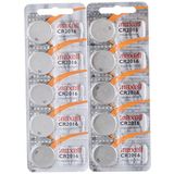 Maxell 10 adet CR2016 pil (Lityum düğme pil 3V pil 2 x 5'li paket düğme pil)