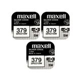 Maxell 379 SR521SW 3'lü 1.55 V Saat Pili