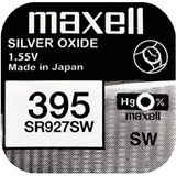 Maxell 395 SR927SW Düğme Saat Pili 1.55V Çinko 1 Adet Uzun Süreli Kullanım İçin