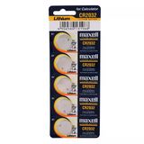 Maxell CR2032 3V Lityum Bios Baskül Terazi Pili 5 Adet
