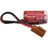 Maxell ER17/33 3.6V 2/3A Size Lithium Pil - Kahverengi Soket - Çok Renkli