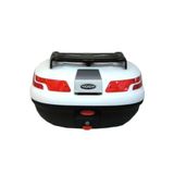 Maxem Motosiklet Arka Çanta 45 Litre Sırt Dayama ve Üst Tabla Full Set Beyaz
