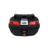 Maxem Motosiklet Arka Çanta 45 Litre Sırt Dayama ve Üst Tabla Full Set Siyah
