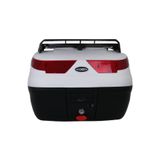 Maxem Motosiklet Arka Çantası Beyaz 40 Litre Topcase Motor Çanta Full SL-40