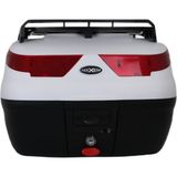 Maxem Motosiklet Arka Çantası White 40 Litre Topcase Motor Çanta Full Sl-40 - Beyaz - Tek Ebat