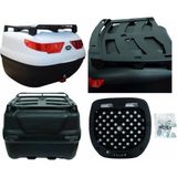 Maxem Sl 40 Full Set Motosiklet Arka Çantası Beyaz - Tek Renk - Standart