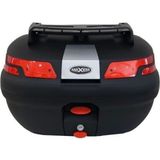 Maxem Sl-45 Litre Arka Çanta, Üst Bagaj, Sırt Dayama Takımı - 45 Litre Motosiklet Arka Çanta Topcase - Siyah - Tek Beden