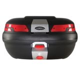 Maxem Sl-45 Motosiklet Arka Çanta Topcase Siyah Kırmızı Camlı