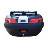 Maxem SL45 Full Siyah 45 Litre Motosiklet Arka Çanta Reflektif Kapak Dayanıklı ABS Malzeme