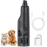 Maxetodo Şarj Edilebilir Köpek Tırnak Öğütücü Sessiz 6 Hızlı Elektrikli Tırnak Düzeltici, 2 LED Işık ve Toz Kapağı, 3 Taşlama Portu, Büyük, Orta ve Küçük Köpekler için Güvenli ve Verimli Tırnak Bakımı