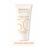 Maxeup SPF 50+ Leke Karşıtı Güneş Kremi | Yüz Güneş Koruyucu | Glutatyon, Aloe Vera | Tüm Cilt Tipleri | 50 ML