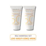 Maxeup Yüksek Koruma ve Nemlendirici Etkili Güneş Koruyucu Krem SPF50+ Yüz Güneş Kremi | 50 ML x2 |